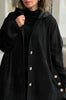 Women's outerwear top autumn hooded loose fitting women's corduroy casual jacket