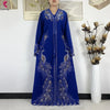African Clothes Women Dashiki Dress Chiffon Abaya Long Sleeves Dress Islamic Casual Clothing Women Diamond Muslim Long Dress