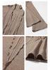 Elegant French V-Neck Knit Dress Women Long Sleeve Elastic Maxi Dress Asymmetrical Design Belted Long Dress for Autumn Winter