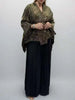 2 Pieces Set Women V Neck Full Sleeves Bandage Coat + Elastic Waist A Line Skirt Lady Pleated Clothes 2DC1483