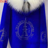 Autumn And Winter Warm Solid Color Thick Hooded Imitation Mink Fur Coat With Rhinestone And Fur Collar Women's Top Cardigan