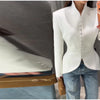 Solid Color Single Breasted Suit Jacket Woman Long Sleeve Waist Cinched Irregular Hem Casual Coats Versatile Women's Jackets