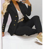 Women's Autumn Clothes Two Piece Set Female Coats and Pants Versatile Casual Long Sleeve Jacket and Trousers Suit