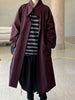Solid Casual Trench For Women Stand Collar Long Sleeve Patchwork Single Breasted Temperament Long Coats Female