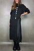 Streetwear Sweater Dress Autumn Clothing Women Full Sleeve O-Neck High Split Long Dresses Female Casual Loose Sweater Robe Femme