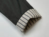 Retro Patchwork Stripes Women's Mid-Length Polo Collar Single-Button Coat Spring Korean Style Oversize Coats