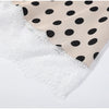 Retro Elegant Satin Polka Dots V Neck Maxi Dress Suit Women Ribbon Lace Full Sleeve Puff Sleeve Waist Cinched Long Dresses