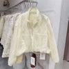 Jacket Women Spring Loose Joker Slim Casual Collar Lace Short Coat Female Sun-protective Clothing Top Ladies