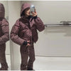 Striped Ski Suit Women's Hooded Full Sleeves Zippers Warm Coats High Waist Pants Winter Winter Lady Tracksuit
