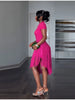 Vintage Chic Dress Stylish Ruched Fringe Women Knit Gown Designers Glamorous Elegant Modest Female Spring Outfits