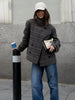 Plaid Jacket For Women Casual Hood Zipper Long Sleeve Pockets Loose Coat Lady Top Spring Chic Street Outerwear
