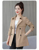 Women's Trench Coats Spring Autumn Jackets Lined Casual Coat Suit Collar Women Korean Women's Jacket Slim Pink
