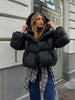 Winter Warm Cotton Puffer Jackets Women's Loose Parkas Coat Vintage Bread Jacket Outwear Office Ladies Quilted Jacket