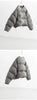 Collarless Short down Jacket, Petite Size, 90% White Duck down Puffer Jacket, Thickened Women's Coat