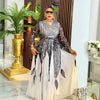 Plus Size African Party Dresses for Women Dashiki Ankara Wedding Evening Gown Elegant Outfis Muslim Maxi Dress