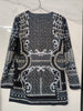Beaded V-neck Blazers for Women Streetwear Suit Jacket Coat Outerwear Female Clothing