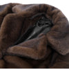 Women's Dark Brown Faux Fur Long Overcoat Single Breasted Fleece Long Trench Coat Winter Fluffy Plush Warm Thicken Outerwear