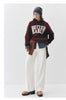 Women Jeans Fleece Lined Wide Leg Washed Finish Warm Insulation Soft Touch Winter Everyday Style Full Length