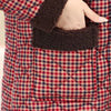 Winter Coat Vintage Velvet And Thickening Single breasted Cotton Coat for Women Fit Cotton Clip Warm Long Parka Plaid Coat