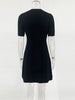 Elegant Knit Mini Dress Women Street Slim High Waist Short Sleeve Rib Sweater Dresses Vacation Bodycon Knitwear Dress
