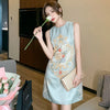 Spring Autumn Suit Dress Women 2 Piece Set Women Jacquard Dress Beading Straight Pencil Dress Short Jacket for Women Suits