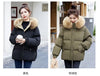Cotton-Padded Jacket Women Winter Heavy Wool Collar Parkas Short Coat Female Thick Warm Down Cotton Overcoat Ladies Top