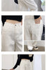 Autumn Spring Jeans Women Denim Pants Vintage Straight Trousers Female White Black Solid Loose Casual Wide Leg Pants
