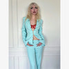 Solid Lapel Shirts 2 Piece Sets Women Chic Lapel Hollow Out Blazer Wrap Hip Slim Fit Mini Skirts Suits Lady Daily Wear