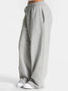 Contrastline Wide Leg Joggers Women Cotton Running Trousers Mid Waist Casual Loose Sports Yoga Pants With Back Pocket