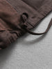Solid-color Loose Elegant Turn-down Collar Double-breasted Mid-length Trench for Women Autumn Jackets