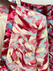 High Street Designer Runway Suit Set Women's 3/4 Sleeve Feather Printed Blazer Flare Pants Set 2pcs