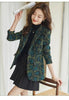 Women Leopard Printed Woolen Blazer Long Sleeve Single Breasted Autumn Winter Jacket Streetwear Ladies Blazer Female Outerwear