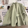 Spring Design with Belt Women's Blazers Korean Streetwear Long Sleeve Blazer Jacket Notched Collar Suit Coat