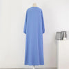 Spring Autumn Muslim Dress Women Loose Maxi Dresses Female Full Sleeve Casual Solid Pockets Robe Long Dresses Vestidoes