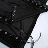 Dark Punk High Split Hem Straps Dess 90s Streetwear Gown Women Sexy Corn Bandage Velvet Dresses Mall Gothic Clothing
