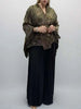 2 Pieces Set Women V Neck Full Sleeves Bandage Coat + Elastic Waist A Line Skirt Lady Pleated Clothes 2DC1483