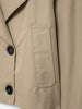 autumn product women's classic double-breaked lapel simple short trench coat casual coat
