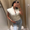 Casual Solid Loose Knit Coat Women All-match Lapel Zippers Full Sleeve Lady Coats Female Autumn Winter Lady Outwears