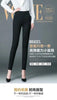 Office Lady Slim Pencil Pants Spring Autumn High Waist Elastic Pockets Solid Elegant Women Casual Straight Trousers