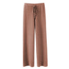 Soft Knitted Pants Women's Autumn/Winter Outerwear Hanging Knitted Wide Leg Pant White Floor Pants Straight Leg Pants