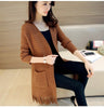 Spring Autumn New2025 Sweater Jacket Women Casual Warm Long Design Female Knitted Sweater Coat Cardigan Sweater Lady Top