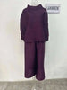 Pleated Suit Set For Women Spring Lapel Top + Fold Wide Leg Pants Two-piece Set Loose Casual Sets Female 2C2174
