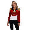 Womens Circus Ringmaster Costume Tuxedo Party Showman Tailcoat Blazer Stand Collar Fringed Shoulder Board Velvet Jacket Coat