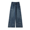 Womens Fleece Lined Jeans Loose Wide Leg Casual Slim Fit Denim Pants Comfortable Y2K Jeans Baggy Jeans Woman Clothing Jeans Y2K
