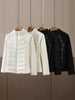 Women's Short Lightweight Down Cotton Coat Autumn Winter Stand-up Collar Zipper Puffer Parkas Jacket Casual Windproof