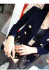 Small Suit Short Coat for Women Autumn and Winter Velvet Slim Fit All-Matching Double-Breasted Long Sleeve Solid Color Suit