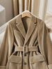 Casual Brown Velvet Blazer for Women Winter Thickened Long Sleeve Lapel Jacket Stylish Versatile Outerwear