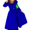 Autumn Stylish Women Evening Party Dress Long Puff Sleeve Elegant Pleated A-Line Gowns Birthday Wedding Celebrate Robes