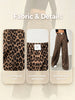 Women Leopard Print Wide Leg Pants Elastic High Waist Loose Casual Trousers Streetwear Y2K Long Palazzo Pants