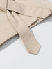 Casual Solid Lapel Lace Up Trench Coat Women's Elegant Long Sleeve Loose Short Coat Autumn Daily Commute Street Outwear